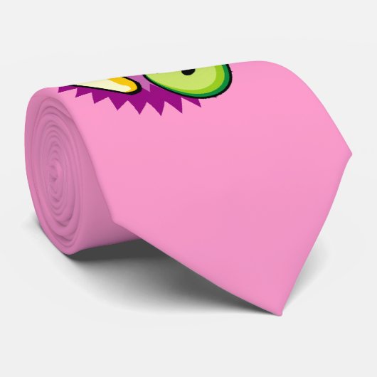 Cravate Bowling rose (Roulé)