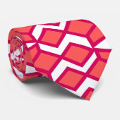 Cravate Bowties rouges et roses (Roulé)