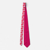 Cravate Bowties rouges et roses (Dos)