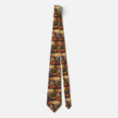 Cravate Boxer Chiot Automne Citrouille de plaisir (Devant)