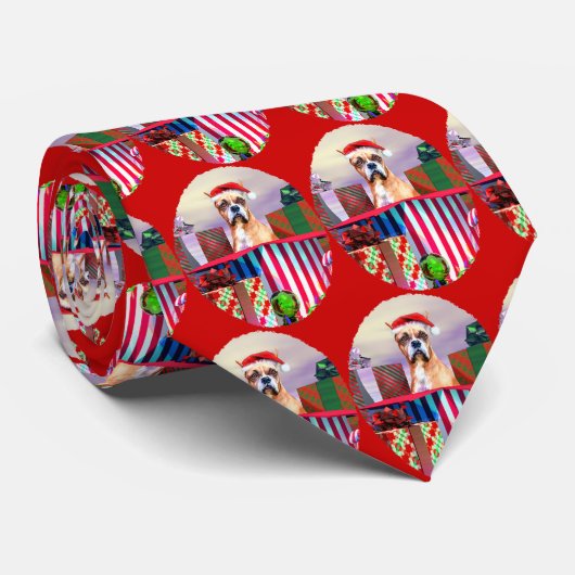 Cravate Boxer Noël Surprise (Roulé)