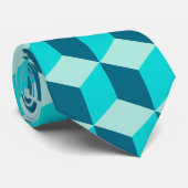 Cravate Boy Blue Building Blocs Motif sans couture (Roulé)