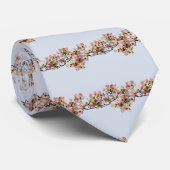 Cravate Branche de Cornouiller Rose (Roulé)