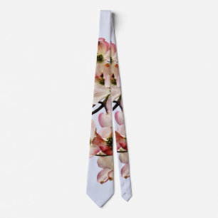 Cravate Branche de Dogwood rose