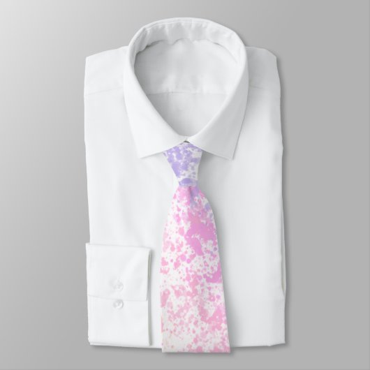 Cravate Branché Pastel Rainbow Splatter (Attaché)