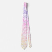 Cravate Branché Pastel Rainbow Splatter (Devant)