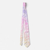 Cravate Branché Pastel Rainbow Splatter (Dos)