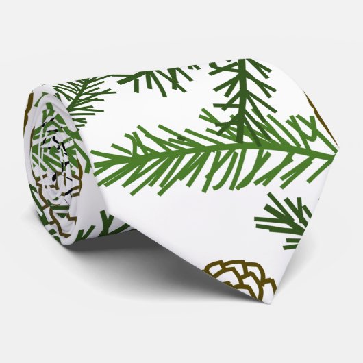 Cravate Branches de pin (Roulé)