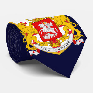Cravate Bras de manteau de drapeau de la Géorgie
