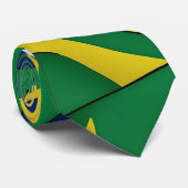 Cravate Brasil (AI créé) (Roulé)