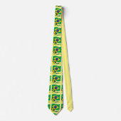 Cravate Brasileiro Futebol e Bandeira (Devant)