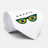 Cravate Brazil Shades custom text & color tie (Roulé)