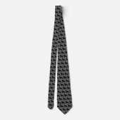 Cravate Briard Chien race Silhouettes Motif (Dos)
