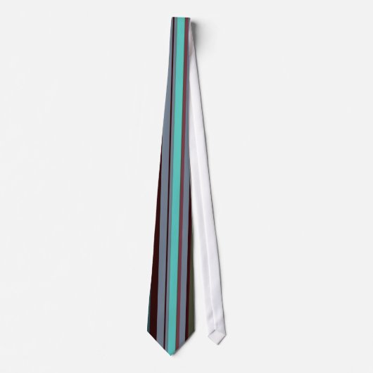 Cravate Bright 60s Retro Stripes (Devant)