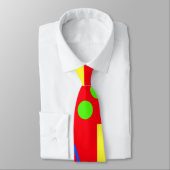 CRAVATE BRIGHT COLORE HUGHTIES FORME MOTIF 80S & NOM (Attaché)