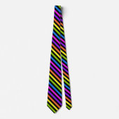 Cravate Bright Colour Grandes avec Noir (Devant)