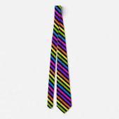 Cravate Bright Colour Grandes avec Noir (Dos)