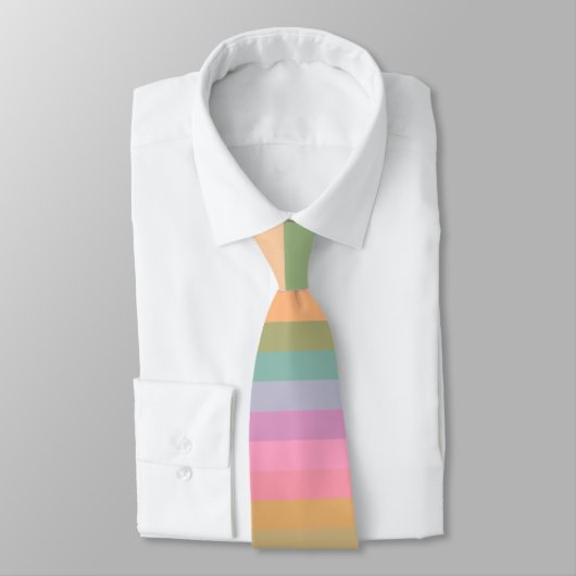 Cravate Bright Rainbow Stripe (Attaché)