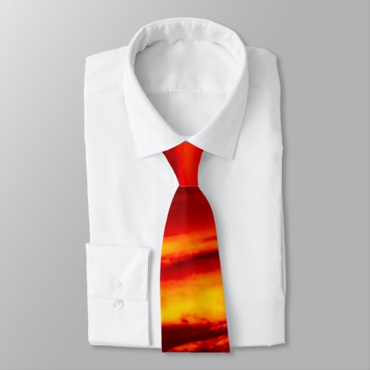 Cravate Bright Red Sunset (Attaché)
