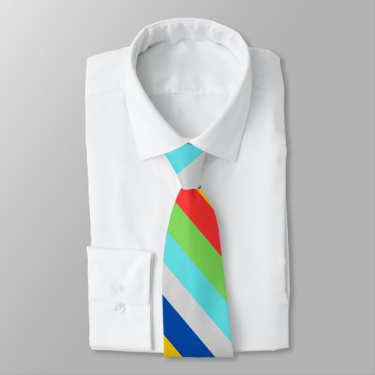 Cravate Bright Stripe Necktie (Attaché)