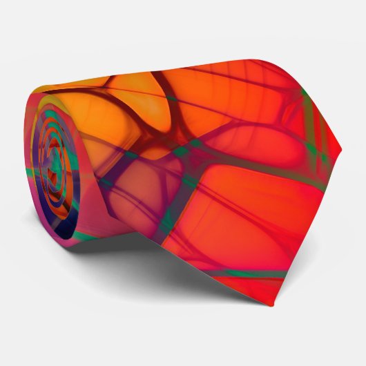 Cravate Bright Wing Orange (Roulé)