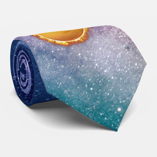 Cravate Bright Yellow Sun Our Star With Sunspots (Roulé)