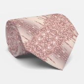 Cravate brillant - Rose  de Parties scintillant de (Roulé)