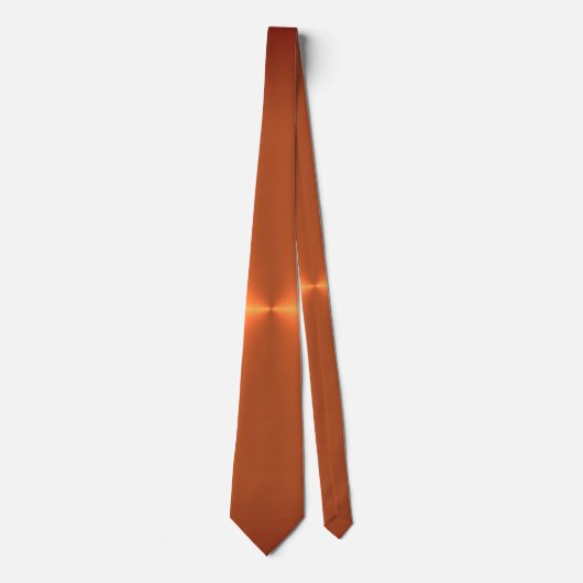 Cravate Brillant rouille orange (Devant)