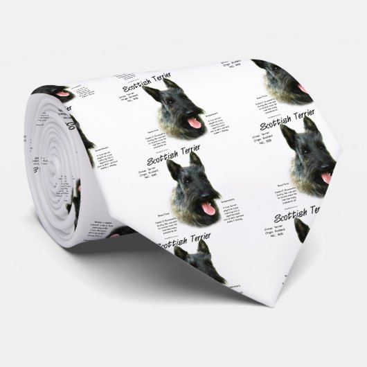Cravate Brindle Scottish Terrier History (Roulé)