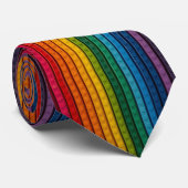 Cravate Briques arc-en-ciel en plastique verticales (Roulé)