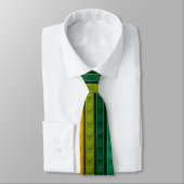 Cravate Briques en plastique verticales Jaune-vert (Attaché)