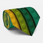 Cravate Briques en plastique verticales Jaune-vert (Roulé)