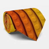 Cravate Briques en plastique verticales orange (Roulé)