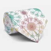 Cravate Brise de Dandelion Whimsical - Pastel Botanique (Roulé)