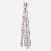 Cravate Brise de Dandelion Whimsical - Pastel Botanique (Dos)