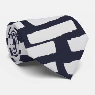 Cravate Brise gris clair sur bleu foncé C