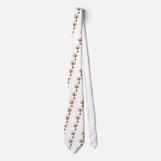 Cravate Broche Kundan & ruby (Devant)