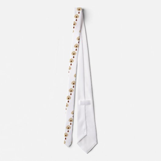 Cravate Broche Kundan & ruby (Dos)