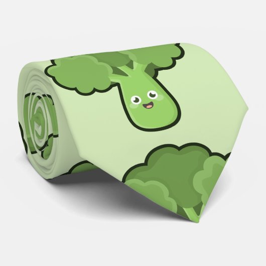 Cravate Brocoli de Kawaii (Roulé)