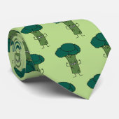 Cravate Brocoli fléchissant le légume heureux de vert de (Roulé)