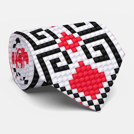 Cravate Broderie d'Ukrainien d'OPUS (Roulé)