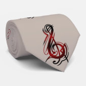 Cravate bronzage de note de la musique des hommes (Roulé)
