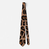 Cravate Bronze Leopard Cheetah Print (Devant)