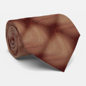 Cravate Brown Abstrait signalé (Roulé)