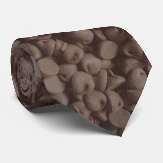 Cravate Brown de puce de chocolat (Roulé)