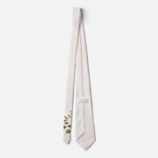 cravate Brown empreintes de pattes (Dos)