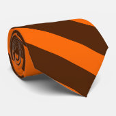Cravate Brown et orange de la rayure II (Roulé)