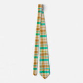 Cravate Brown et vert pastel (Dos)