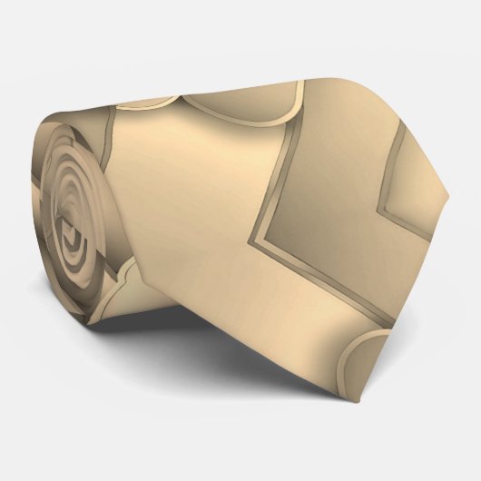 Cravate Brown Hues Art moderne (Roulé)