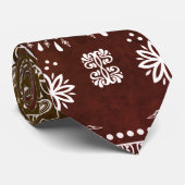 Cravate Brown Paisley (Roulé)